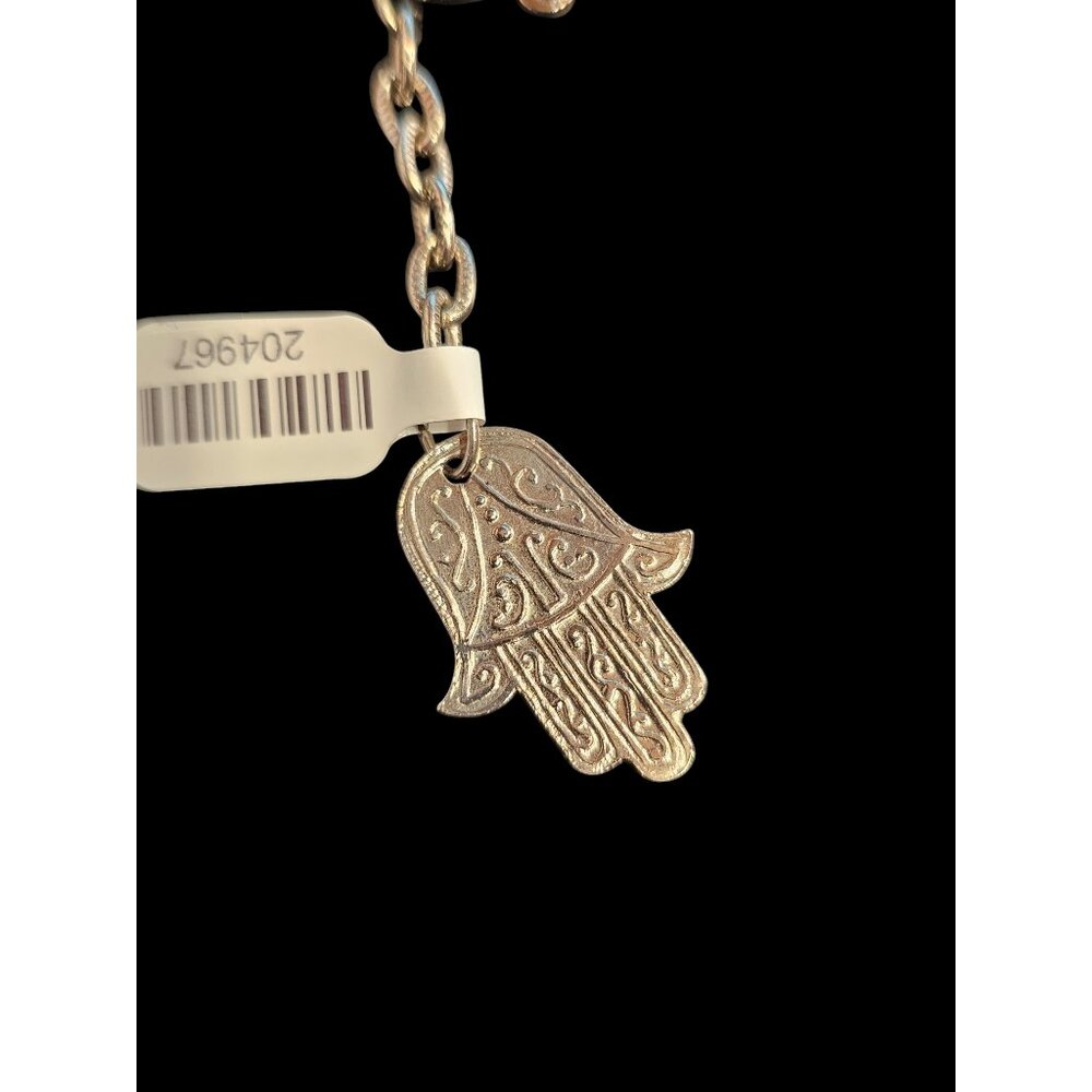 Vintage 1970s Silver Coin Bracelet Hamsa Hand Vintage Republica Di S Marino Brac - Picture 6 of 8